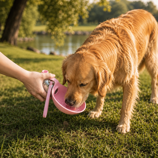 Gourde Portable 2-en-1 pour Chien